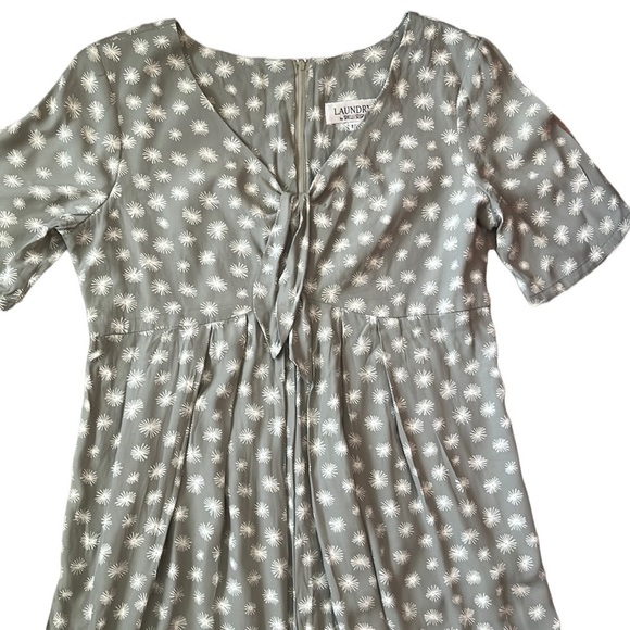 Laundry by Shelli Segal Light Olive Floral Summer Jumpsuit - Picture 4 of 4